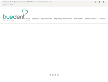 Tablet Screenshot of clinicatruedent.com